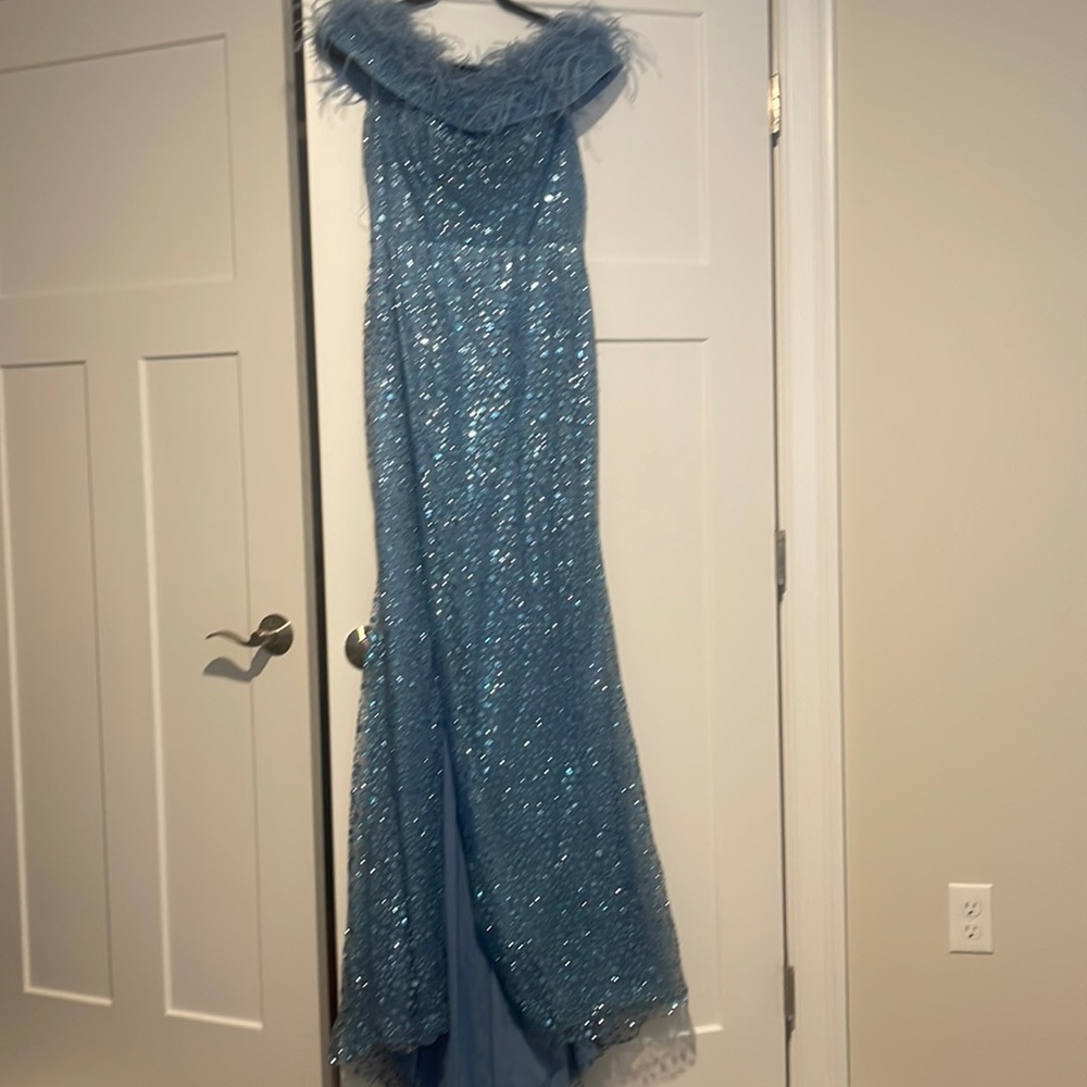 Light Blue Sparkly Gown